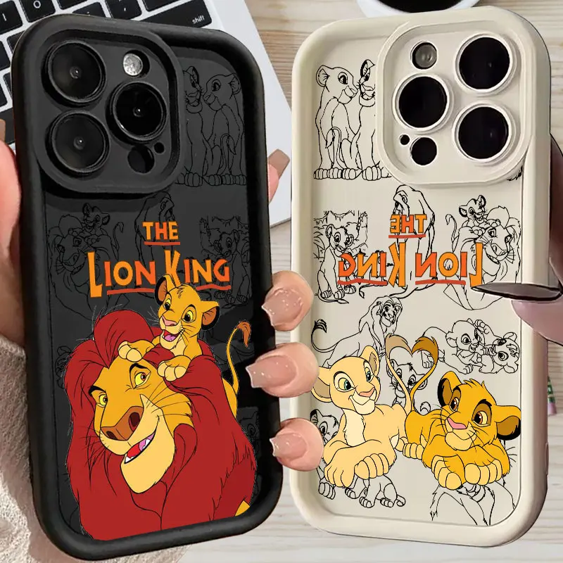 

Simba The Lion King Silicone Case For Apple iPhone 17E 15 16 14 13 12 11 17 Pro Max 17 Air 16 Plus 16E Phone Protective Cover
