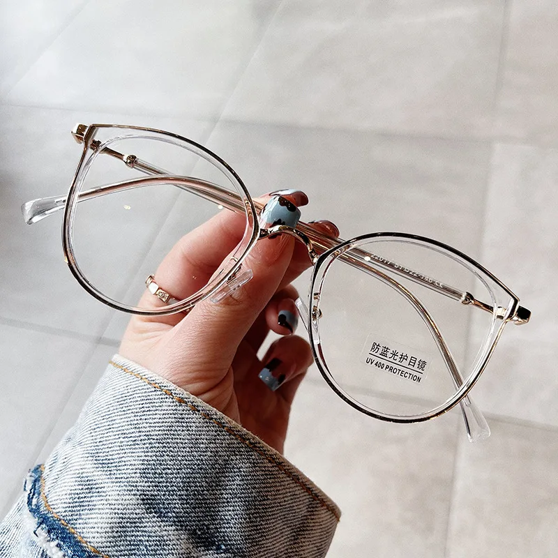 Korean Stylish Women\'s Glasses Frame High Quality Blue Light Blocking Eyeglasses Woman New Fashion Female Eye Glasses