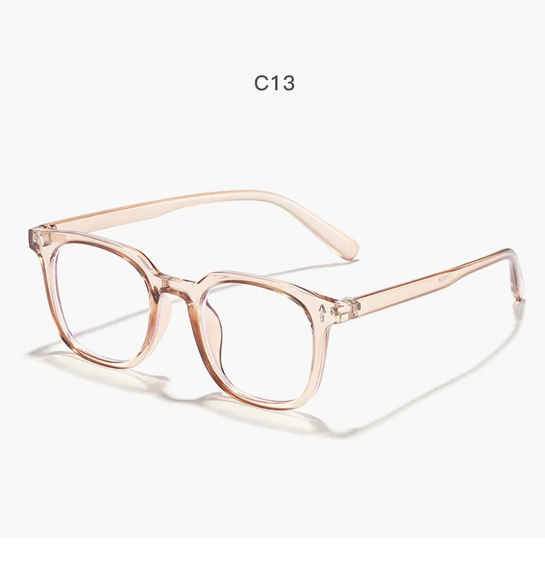 Neue Vintage-Sonnenbrille mit quadratischem Rahmen für Damen und Herren, Markendesigner, schwarz, Anti-Bulue-Brille – Detail 16
