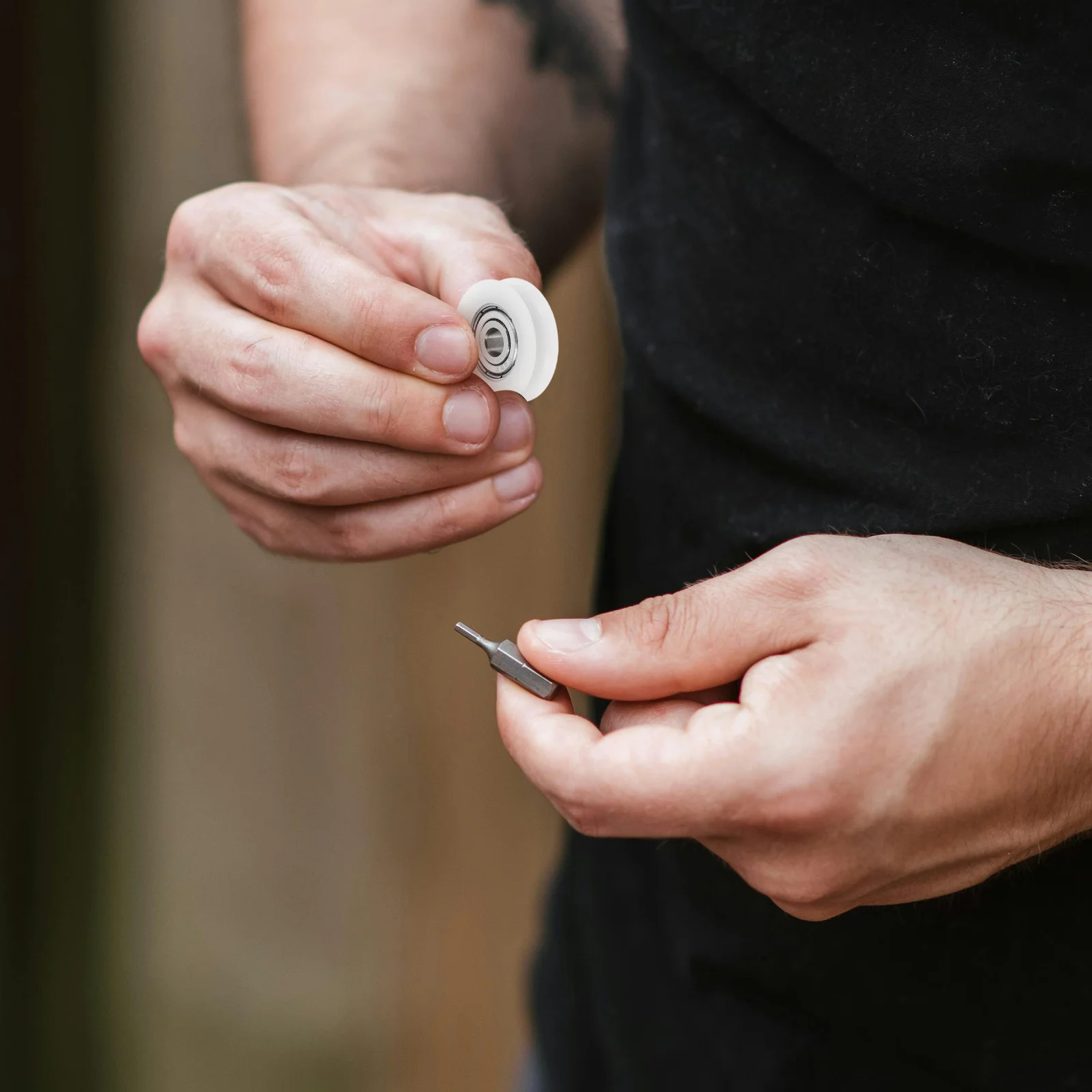 5 stücke Kunststoff Schiebe Rad Pom U Nut Lager Pulley Ersatz Für Schiebetüren Fenster Scheune Schrank Tür Track Pulley