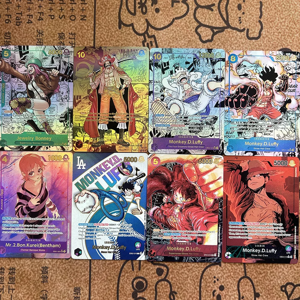 

Коллекционные карточки DIY OPCG: Ророноа Зоро, Монки Д. Луффи, Нами, Роджер, Тич. Сделанные своими руками. Английская версия. Подарок на день рождения. Игрушки.