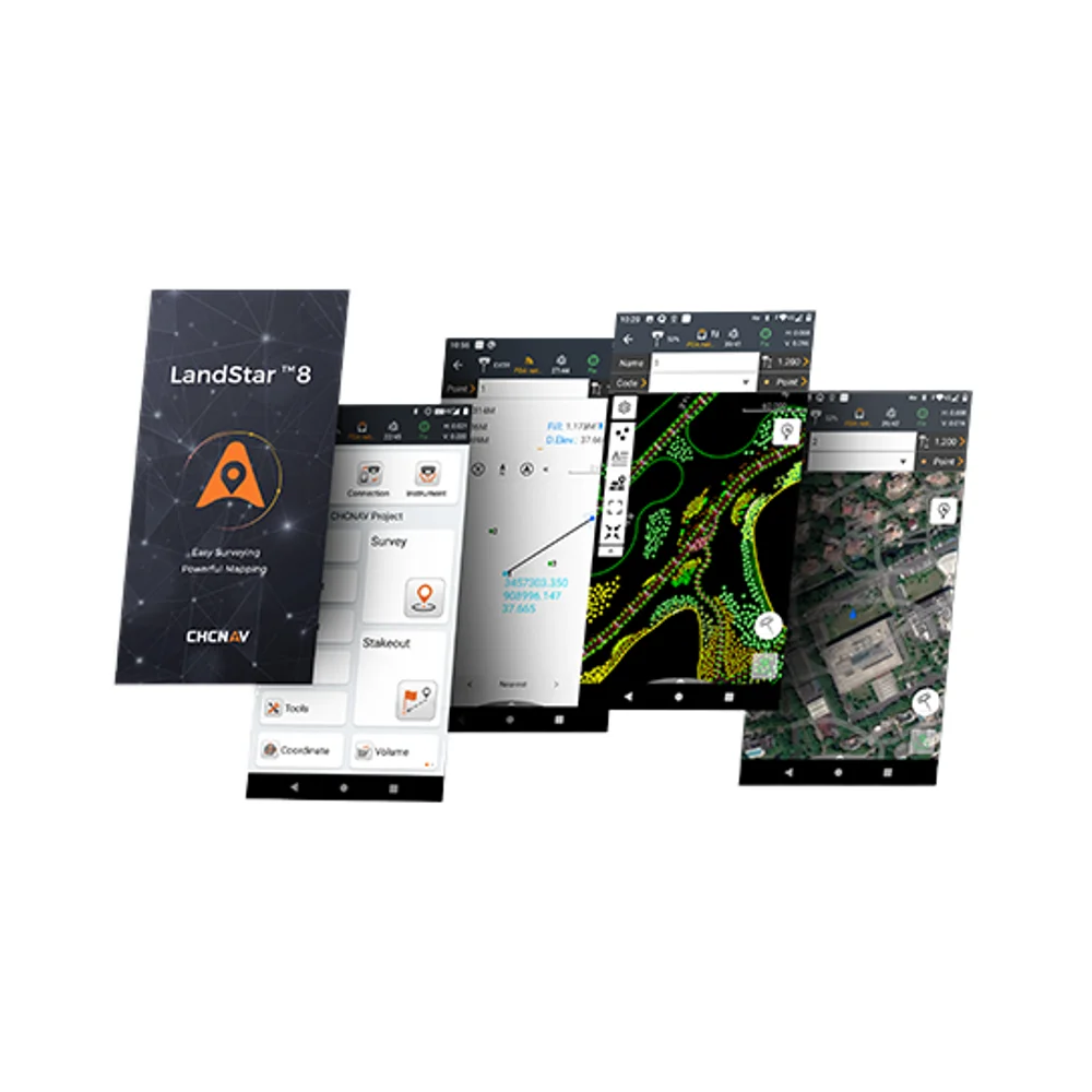 7 8 Software di mappatura Android GPS RTK personalizzato per il sensore OEM del controller di paletta GNSS RTK