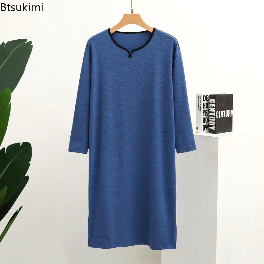 2025 Women's Thickened Velvet Sleepshirts with Long Sleeve Plus Size One-Piece Pajamas Vestidos Mujer Plus-Length Night Dress