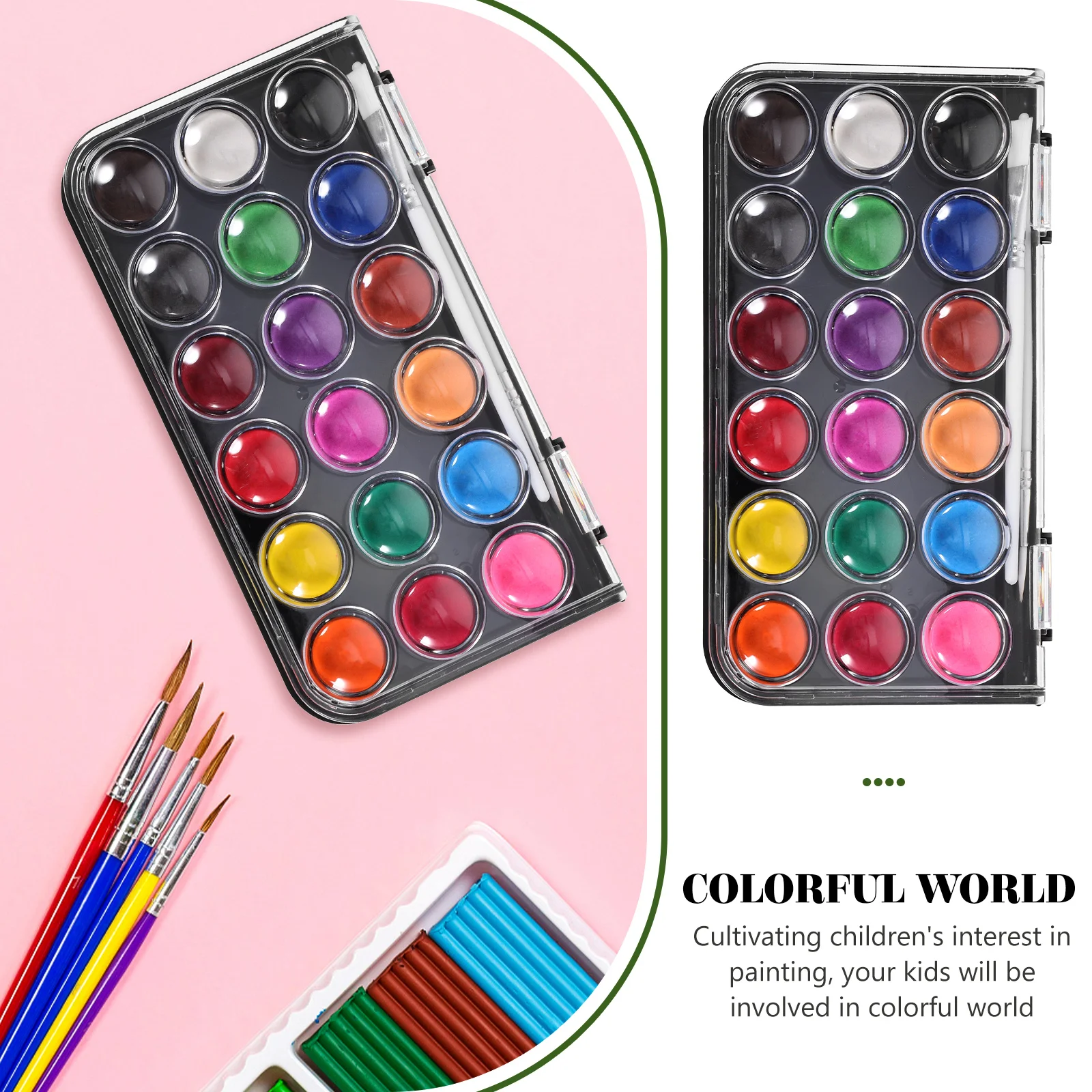 

3 Pcs Gouache Paint Box Watercolor Pigment Supplies Solid Kit Suite Watercolour