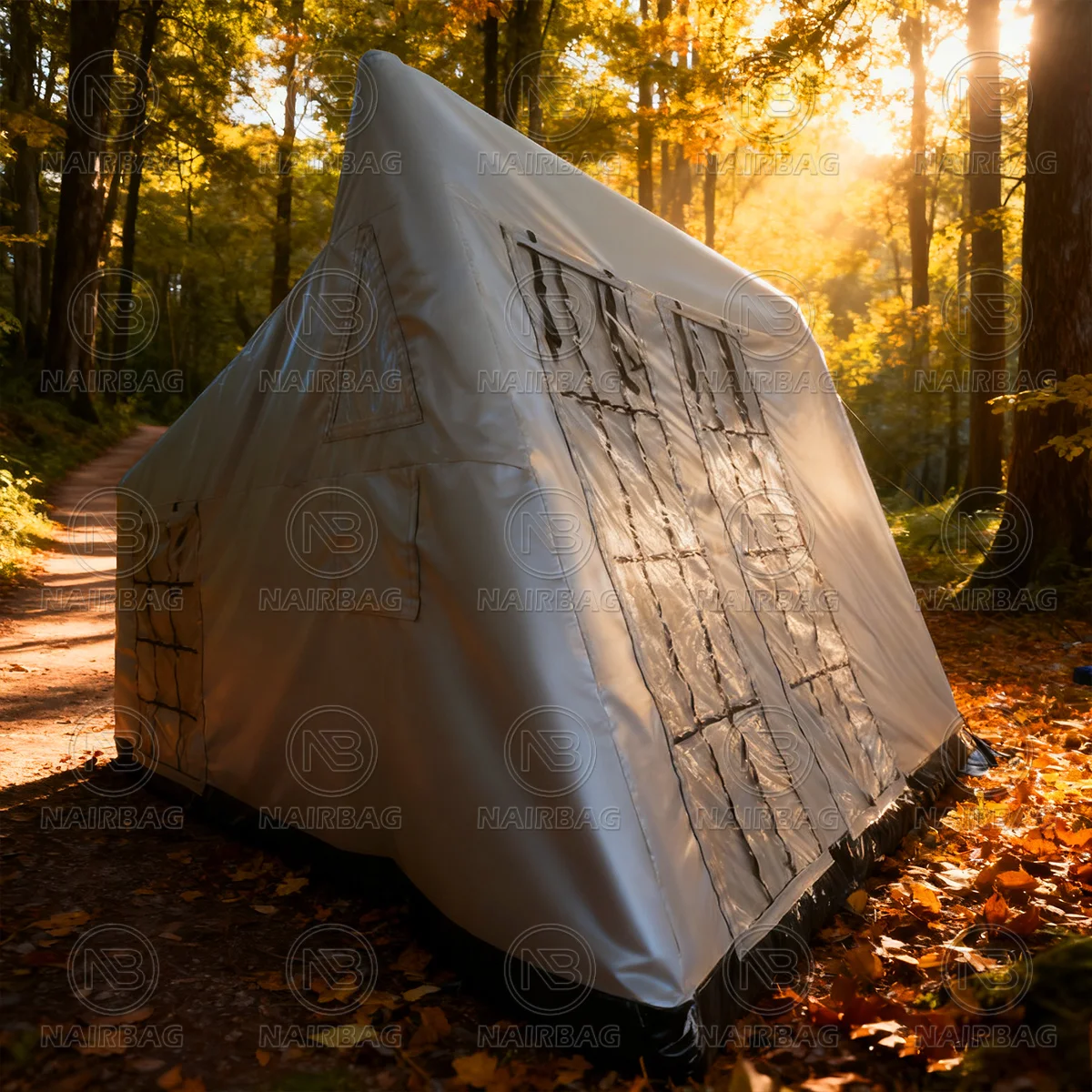 เต็นท์แคมป์ปิ้งเป่าลม เต็นท์แกลมปิ้งพร้อมปั๊มลม ติดตั้งง่าย เต็นท์ลม PVC สำหรับ 4 ฤดู สำหรับกิจกรรมกลางแจ้ง มีจำหน่าย