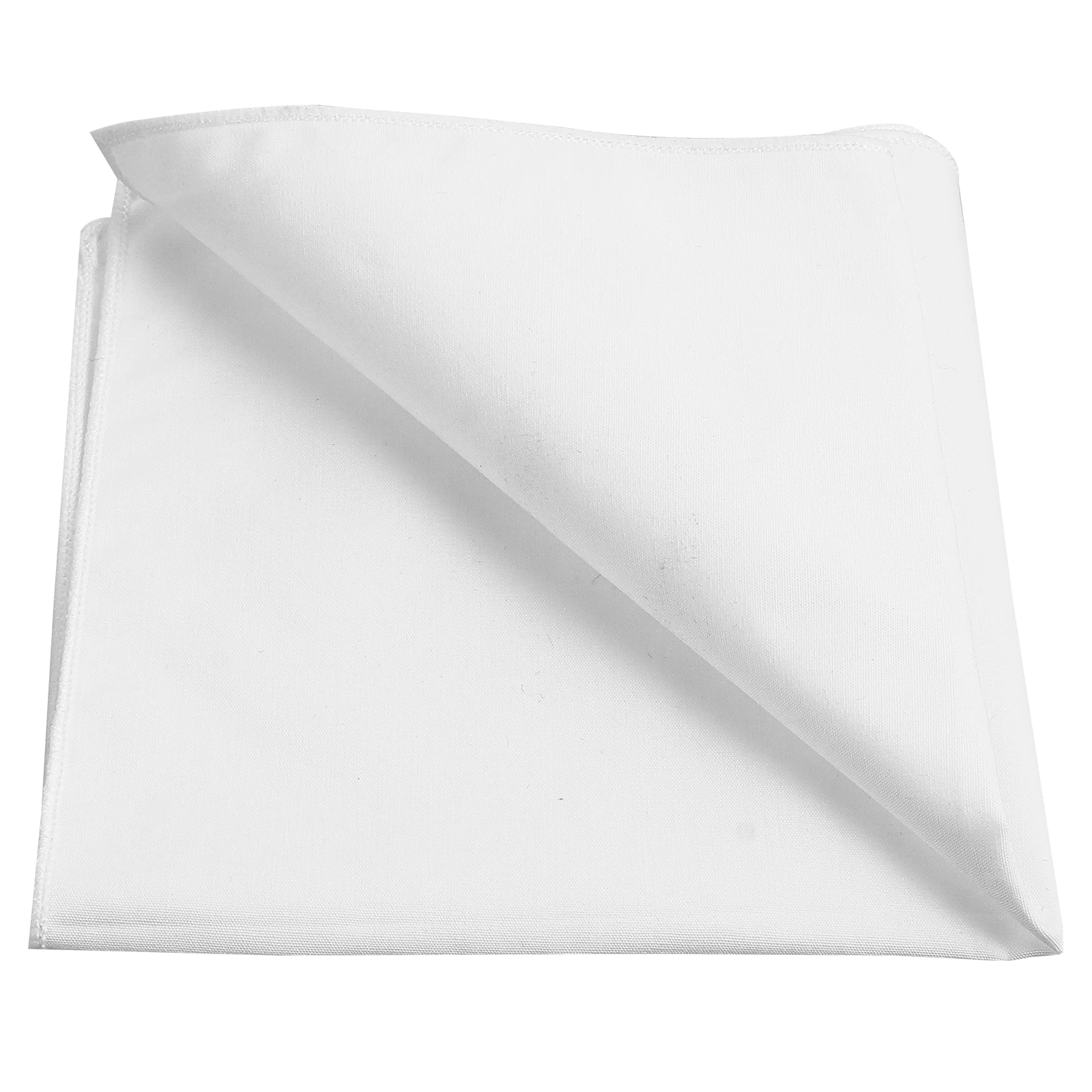 

1pc Handkerchief Pocket Towel Bandana For Men White Lightweight Multi-Use Kerchief Sweat Wipe Spill