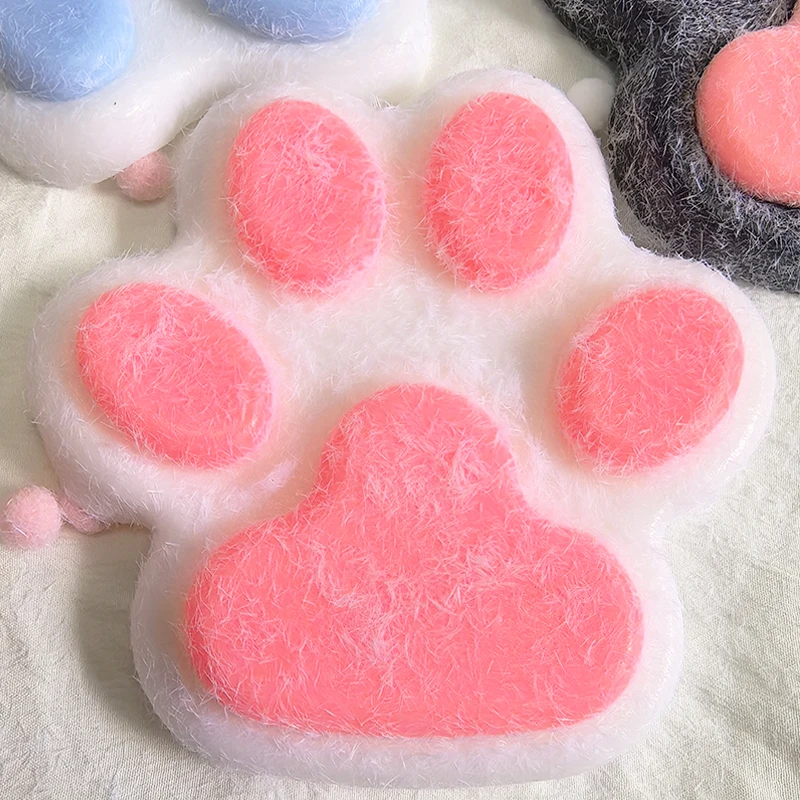 Pata de Gato grande de 14cm, juguete blando para aliviar el estrés, juguete para apretar suave, pellizco, juguete de descompresión, rebote lento, alivio del estrés, garra de gato