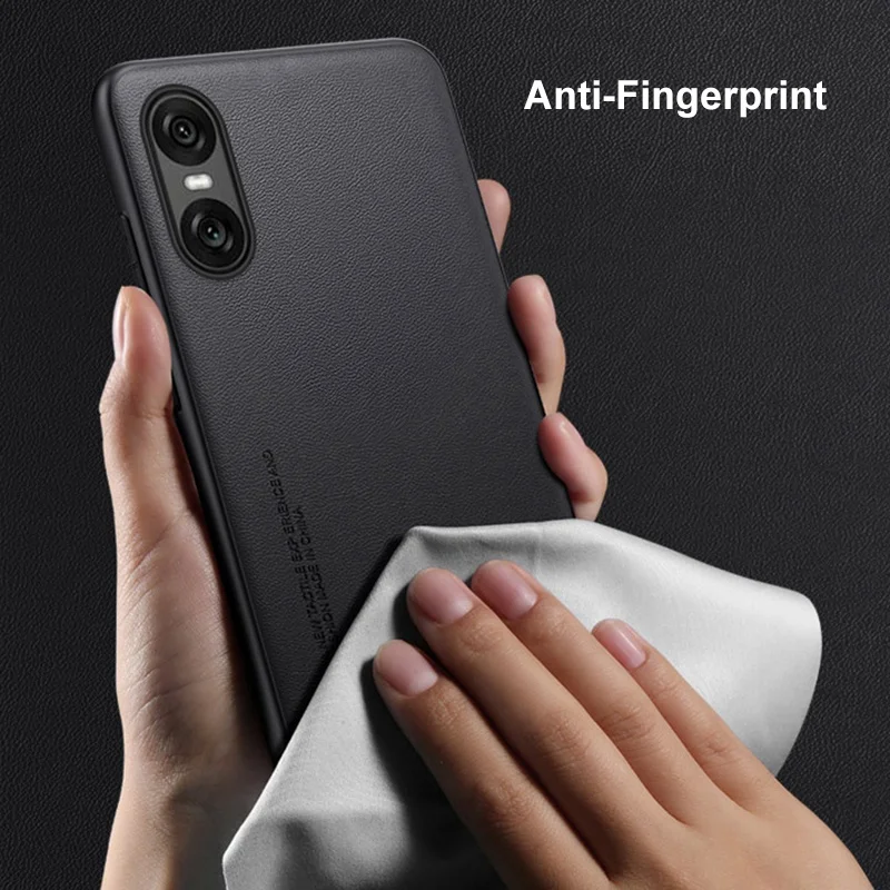 Luxury PU Leather Case For Sony Xperia 10 VI 10VI Back Cover Matte Silicone Protection Phone Case For Sony Xperia 10 V 10 IV 5G