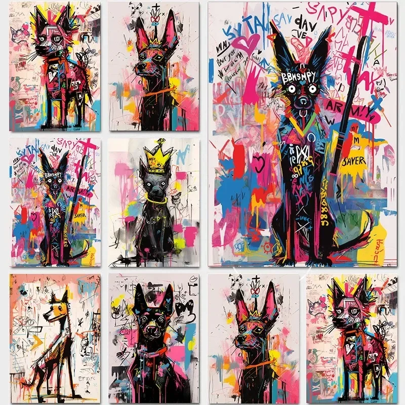 

Постеры, картины на холсте с изображением собак (королевская корона, ротвейлер, кунминская собака) для декора стен, украшения спальни, домашнего интерьера