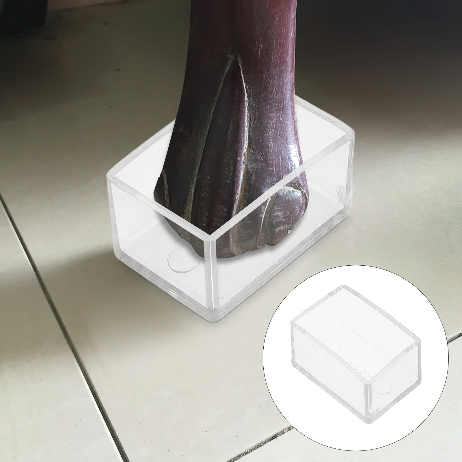 

12 Pcs Transparent Chair Leg Floor Protectors Scratch Noise Reduction Table Stool Bottom Cover Feet Furniture