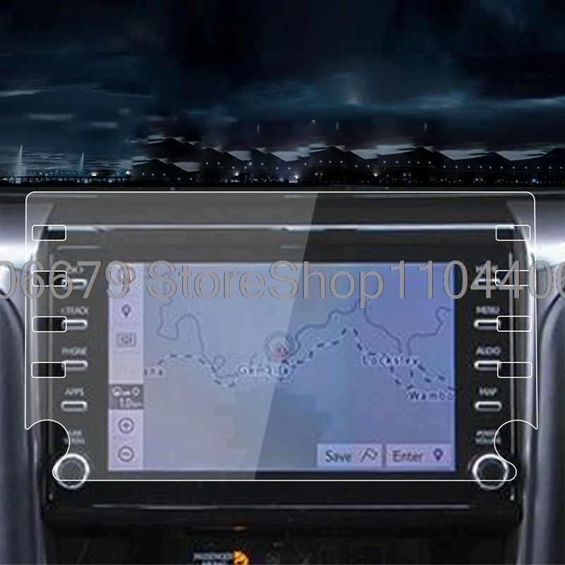 

Защитная пленка из закаленного стекла для Toyota HiLux Workmate SR SR5 Rogue 2020 2021 2022 8-дюймовый GPS-навигатор с защитой от ЖК-экрана