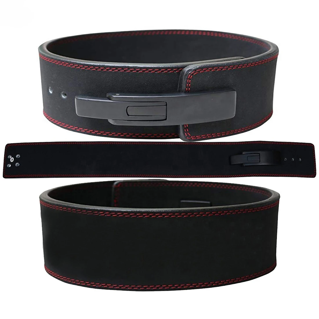 

Gym Leather Powerlifting Lever Belt Custom Back Support Bodybuilding Strength Buckles Waist Protector Wholesale High Quality