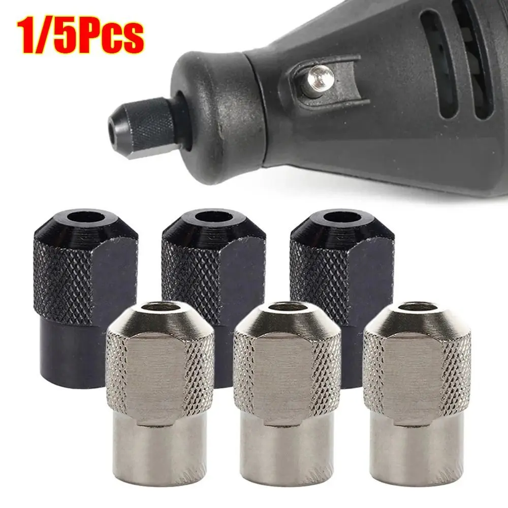 1/5Pcs Zinc Alloy Chuck Nut Diamond Rotary Tools Electric Drill Tools Mini Drill Chuck M8×0.75mm Silver Black