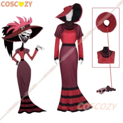 Rosie Cosplay Red Dress Hotel Overlord Clothes Anime Costume Suit Hat Women Fancy Halloween Party Adult Outfit Rosie Cosplay