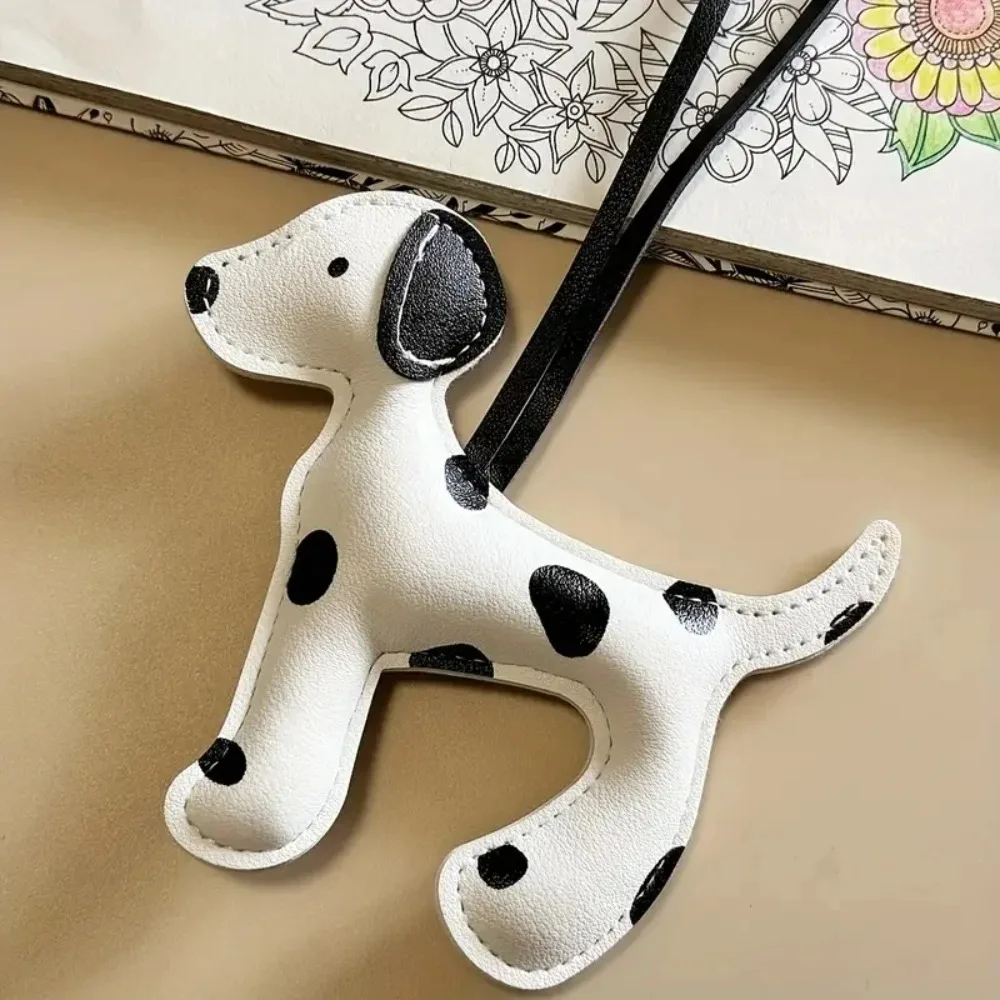 1Pc Cute Dalmatian Dog Charm for Backpacks Shoulder Bags Purse Keychain Gift for Women