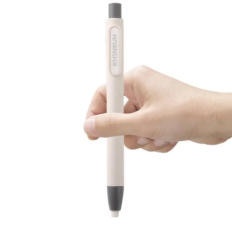 Press Eraser Pen with Replaceable Core Retractable and Pushable Art Eraser for Students and Children Stationery Supplies