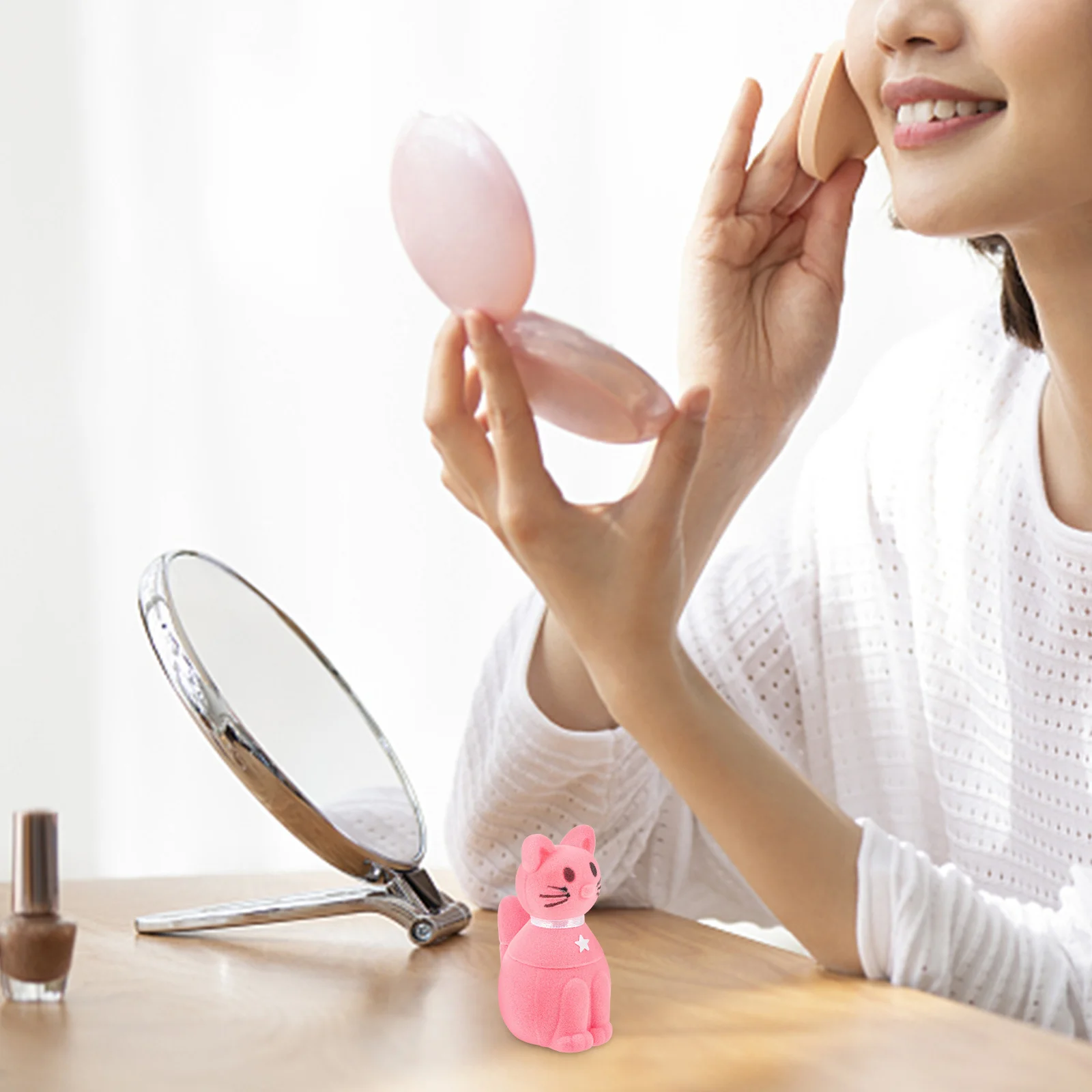 

Cat-Shaped Ring Box Jewelry Case For Proposal Wedding Valentine Small Ring Organizer Storage Box Bridal Shower Engagement