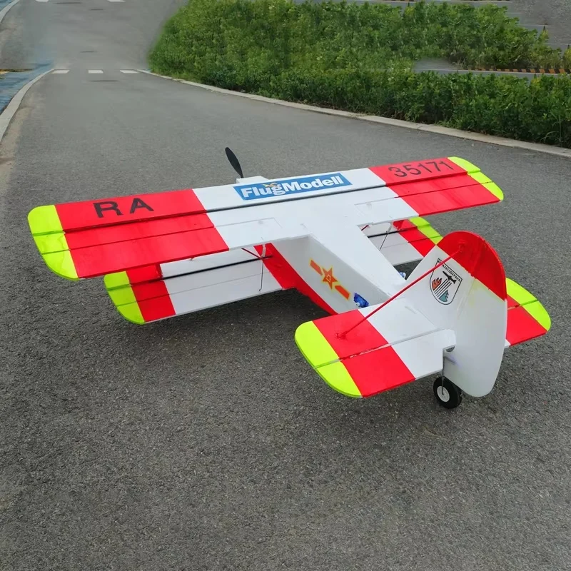 Electric Jungle Biplane RC Remote Controlled Model Aircraft 1000mm Wingspan Fixed Wing Short Take Off And Landing PP Plate