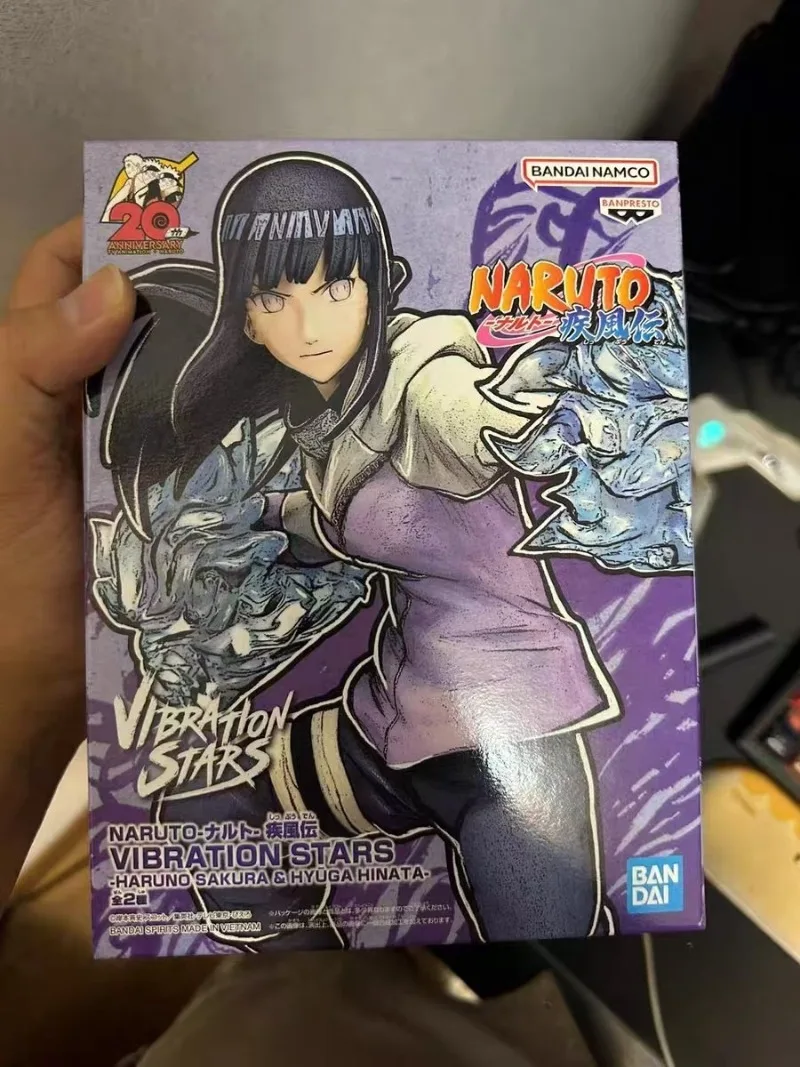 

In Stock Original Bandai Banpresto Naruto Shippuden Hinata Hyuga Palm Senjutsu Battle Anime Action Figure Model Toys Gifts