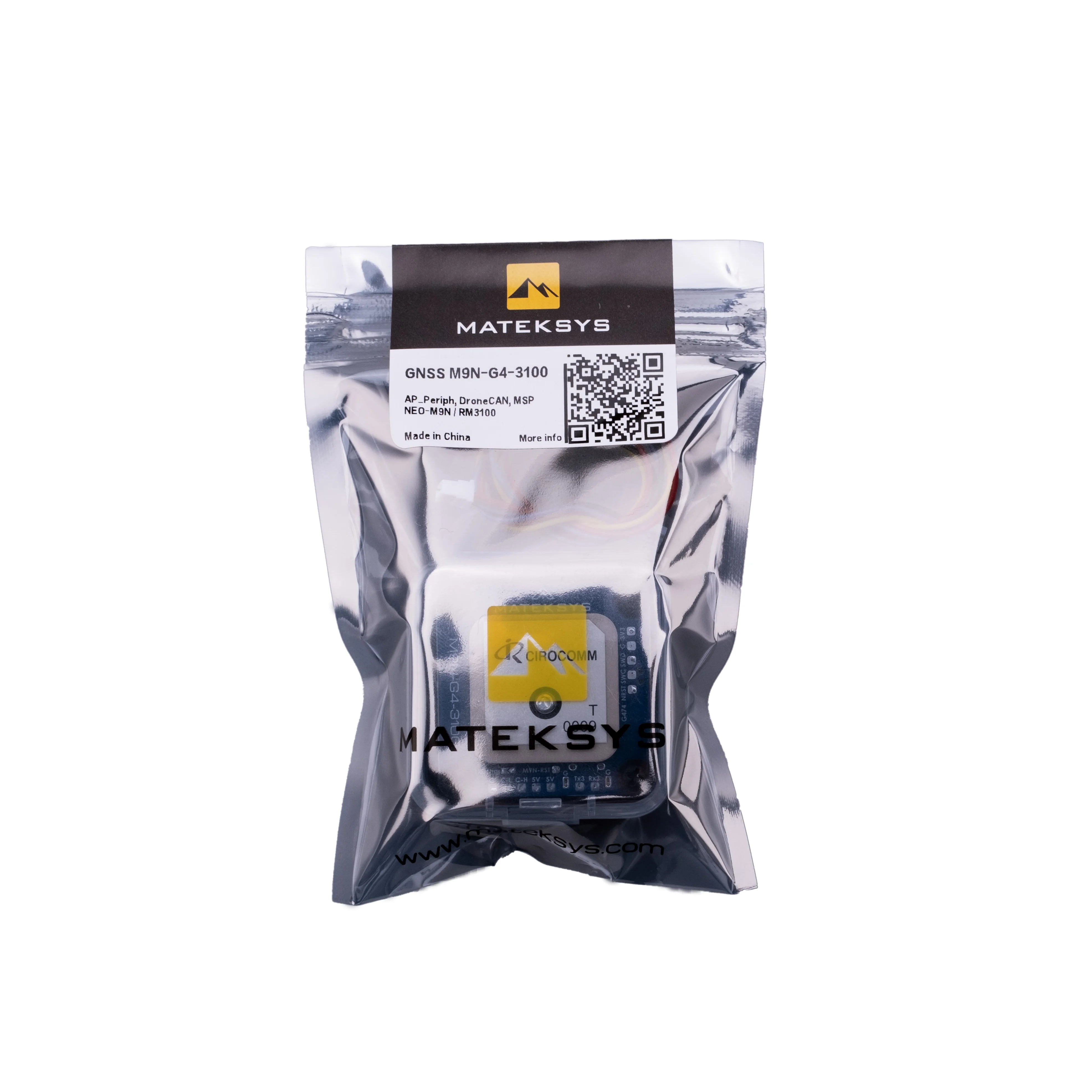 

MATEKSYS MATEK AP_PERIPH DRONECAN GNSS M9N-G4-3100 GPS G474 CAN RM3100 CAN protocol & UART_MSP, compatible with CAN FD