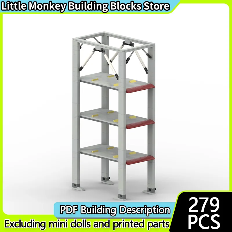 

Модель City Street View MOC, строительные кирпичи, вертикальная парковка, гараж, модульная технология, детские праздничные подарки, сборка игрушек, костюм