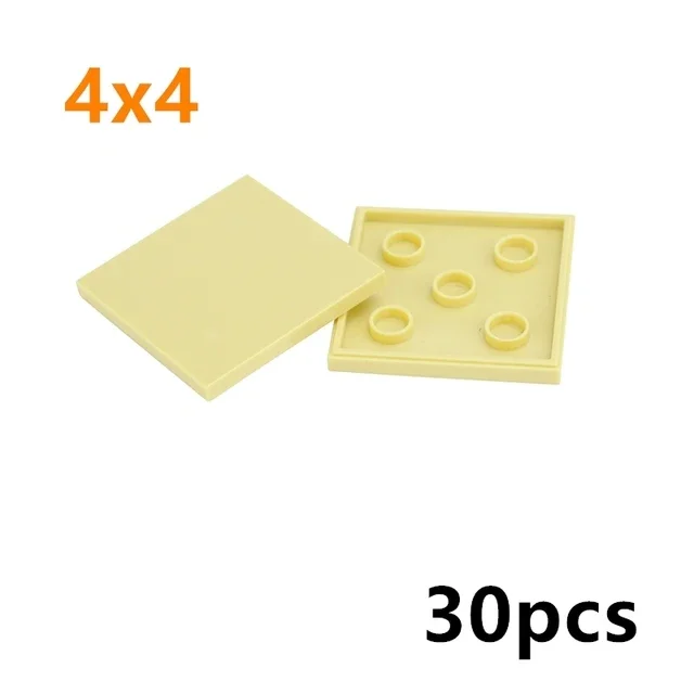 DIY Keramik fliesen Bausteine Moc glatte Figuren Ziegel 4x4 6x6 8x8 8x16 7x7 kompatibel pädagogische kreative Spielzeuge