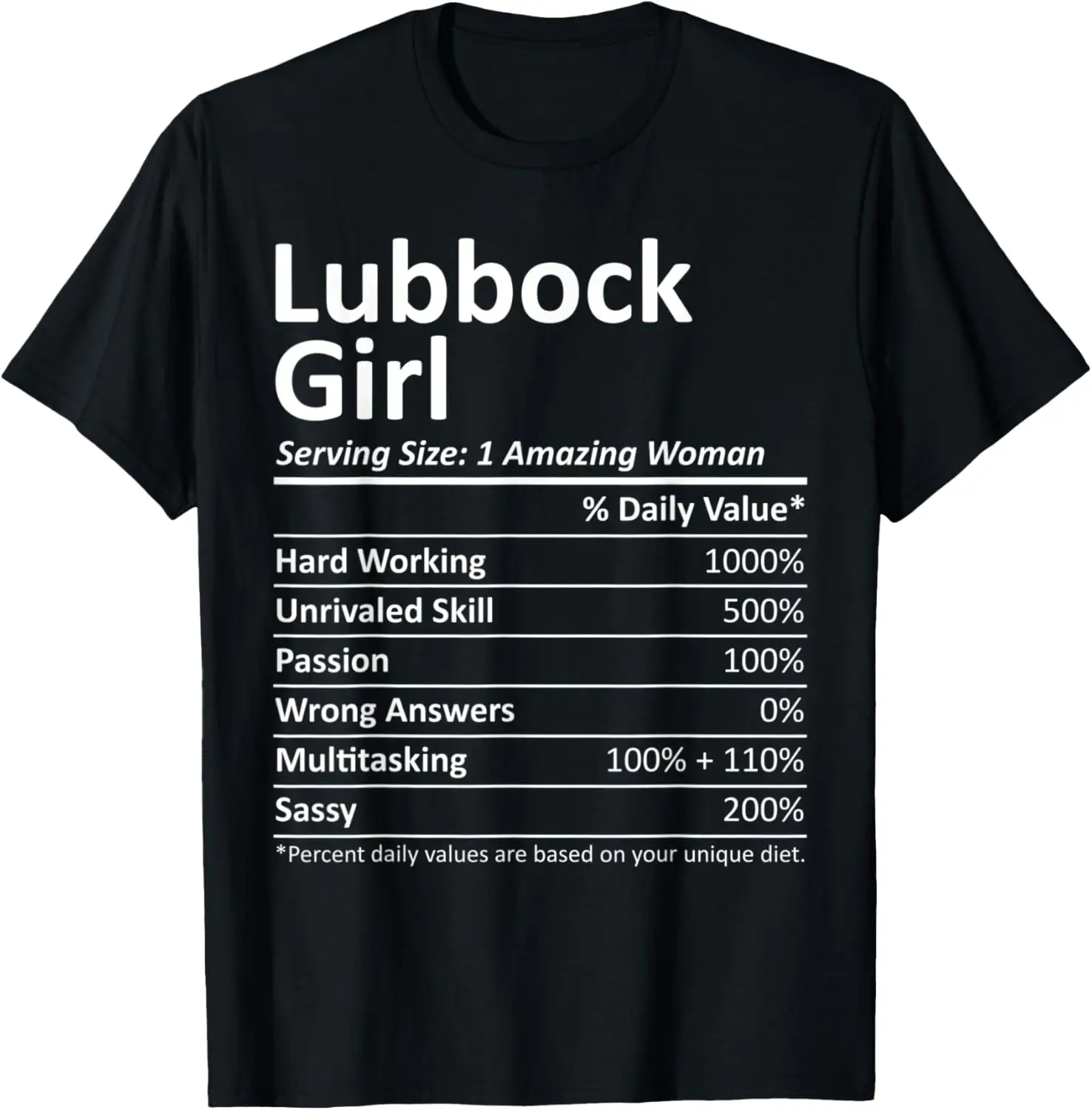 

LUBBOCK GIRL TX TEXAS Funny City Home Roots USA Gift T-Shirt