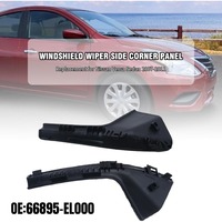 1 Pair LHD Car Cowl Grille Outer Cover Accessories 66895-EL000 66894-EL000 For Nissan Versa Sedan Hatchback Tiida Latio C11