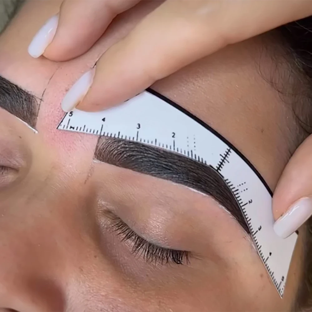 Mapping Augenbrauen-Lineal-Aufkleber, Microblading-Kleber, Augenbrauen-Messung, Schablone, Augenbrauen-Formwerkzeuge, Tätowieren, Desgin, Make-up-Versorgung – Detail 7