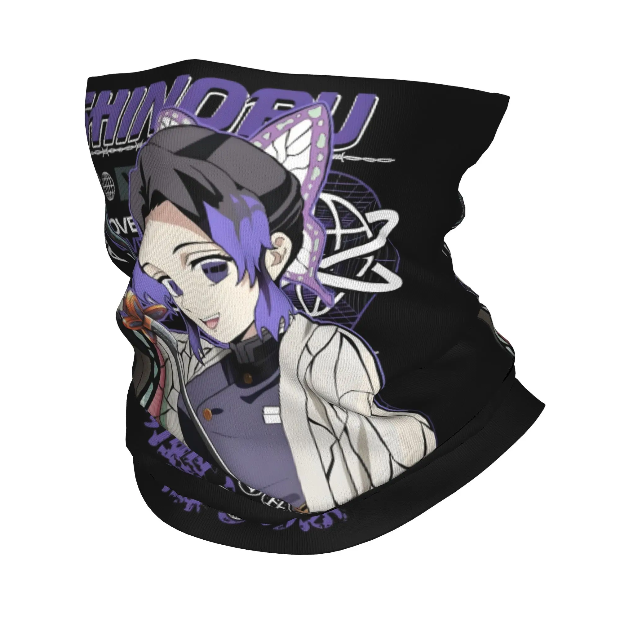 SHINOPU Demon Slayer    Bandana Winter Neck Warmer Women Windproof Wrap Face Scarf for Ski Anime Manga  Gaiter Headband