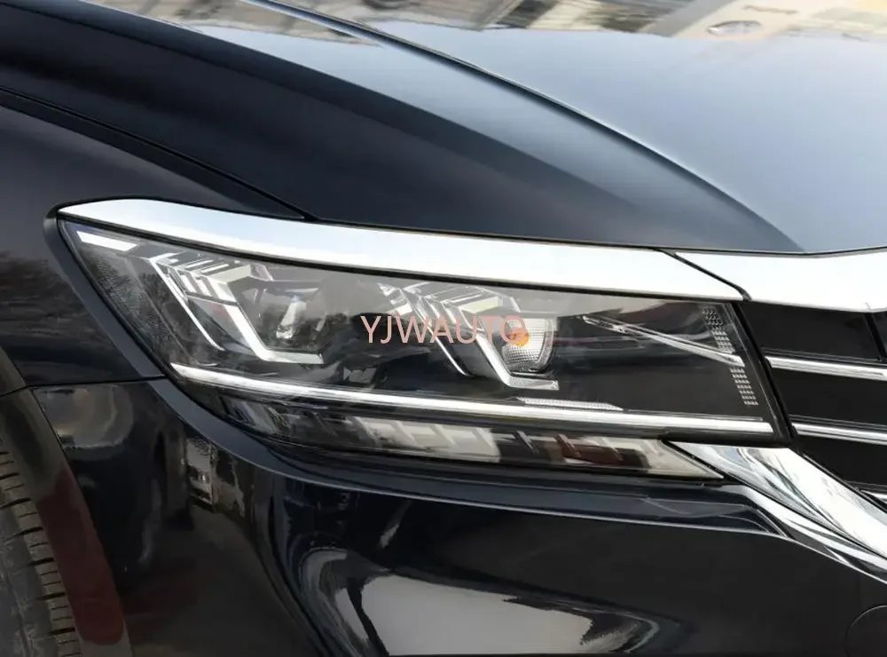 For VW Passat 2019 2020 2021 Headlight Bar Car Light Stripe Headlamp Bar Front Bright Stripes Auto Front Bumper Trim