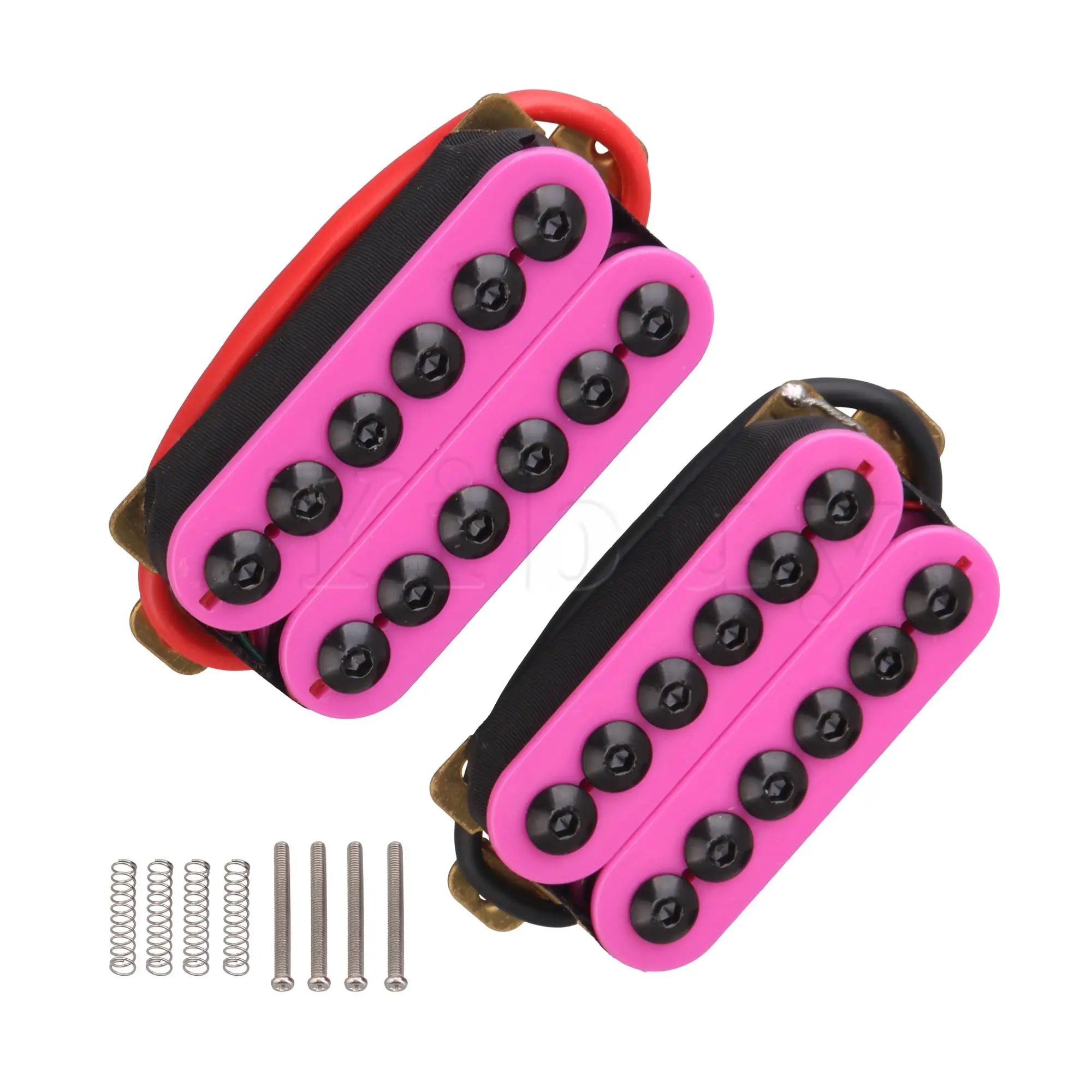 Yibuy Purple Double Coil Guitars Pickups with Screwdriver Spring Screw Kit