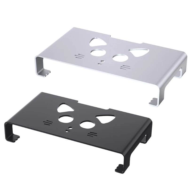 SZYA Metal Monitors Risers Ergonomic Elevations, LCD Monitors Stand Risers Hollow Out Surfaces Efficient Cooling