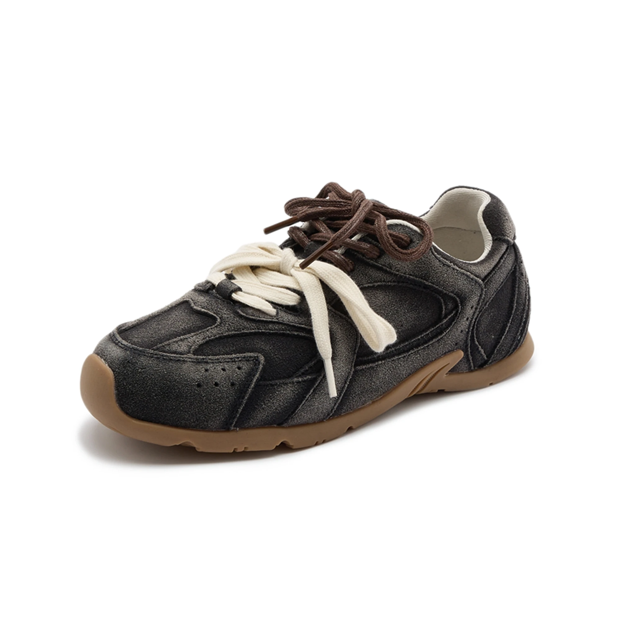 Genuine Leather Women's Sneakers 2025 New Non-slip German Training Shoes For Women Flat Large-size Running Female Shoes