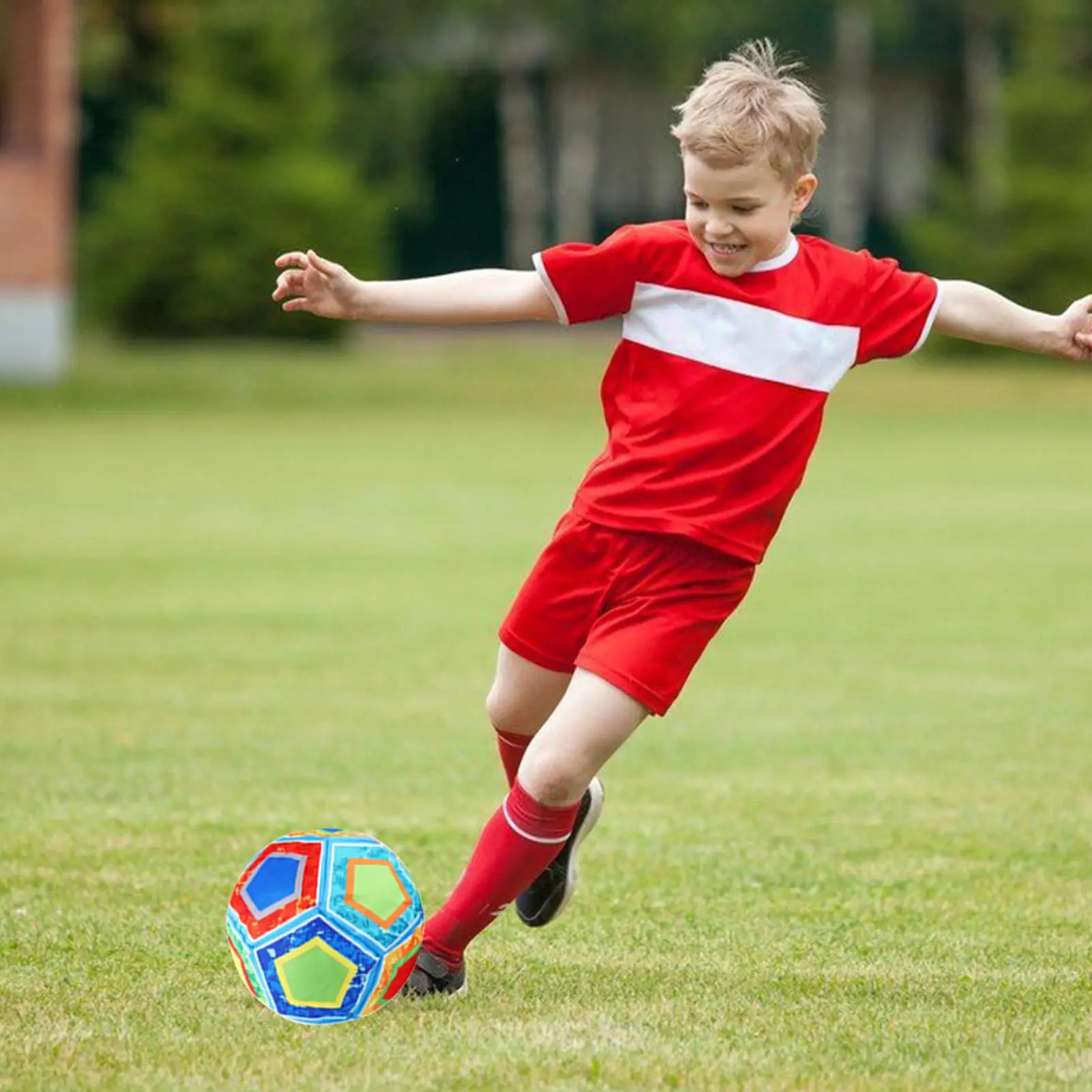 Peralatan Latihan Sepak Bola Pelatih Sepak Bola Dengan Tali Elastis Dan Tas Bola Olahraga Rebound Untuk Kemampuan Menendang Akurasi Pas