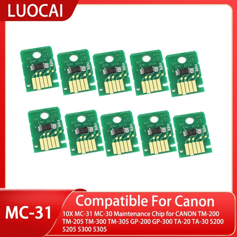 10X MC-31 MC-30 Maintenance Chip for CANON TM-200 TM-205 TM-300 TM-305 GP-200 GP-300 TA-20 TA-30 5200 5205 5300 5305