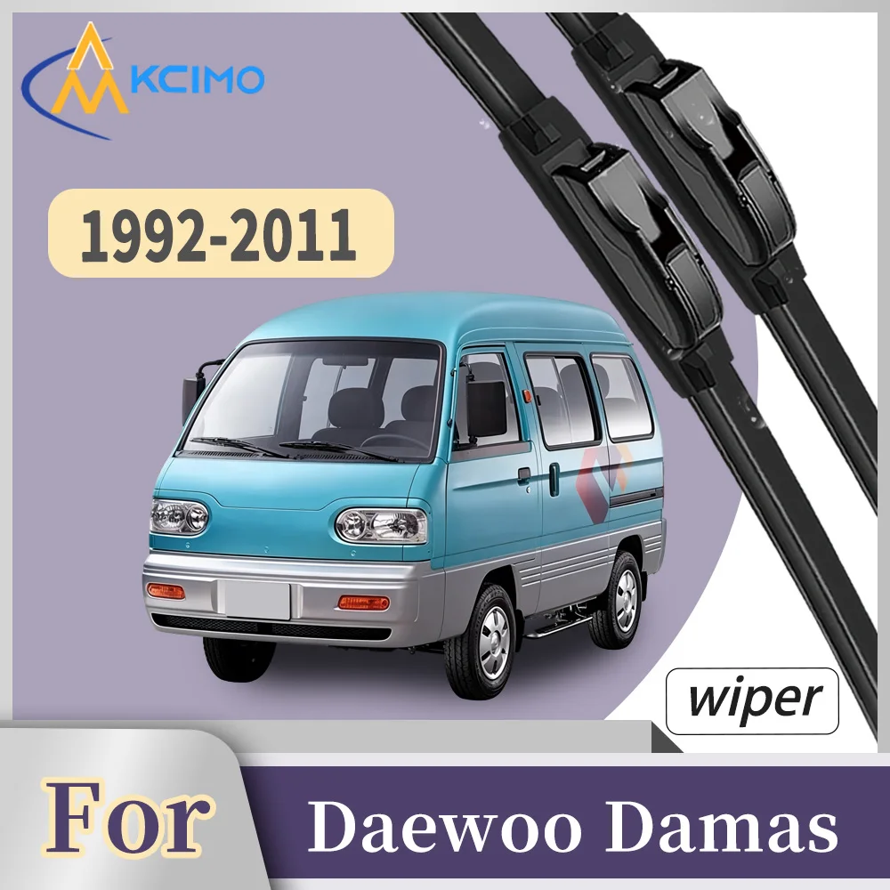 

Premium Rubber Front Windscreen Wiper Blades For Daewoo Damas Labo 1992-2011 Quiet Smooth Wiping Waterproof Windshield Kit 2Pcs