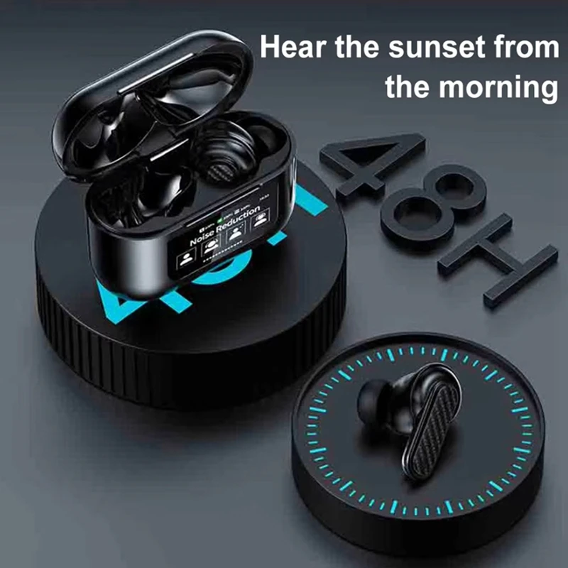 

Smart Touch Screen Translator Headset Wireless Real Time Translator Earbuds 144 Languages Translation Earphones A-A09I