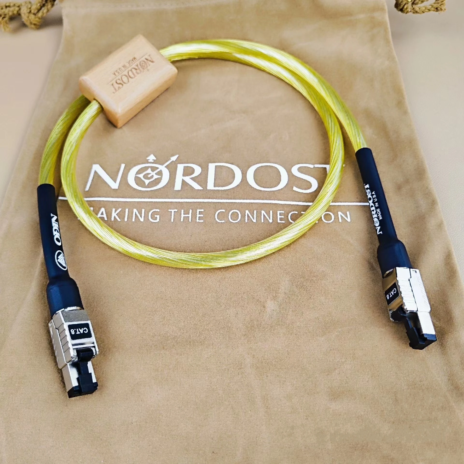 Nordost ODIN 10 Gigabit Cat8 Ethernet Cable Laptop Camera Lan RJ45 Network Patch Cable Sterling Silver Network Cable