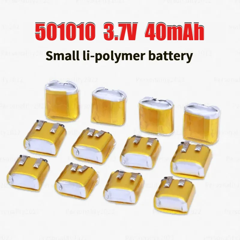 501010 3,7V 40mAh Lipo Wiederaufladbare Polymer-Lithium-Batterien für Bluetooth-Headset Mp3/mp4 Smartwatch GPS-Akku ​ ​ ​ ​ ​ ​ ​