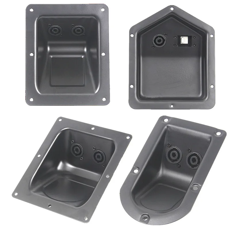 1 قطعة صندوق سلك الحديد المرحلة صندوق وصلات الصوت أربعة بطاقة الأساسية صنبور أنثى المقبس لوحة الأسلاك ، لوحة الحديد XLR المقبس الملحقات #1