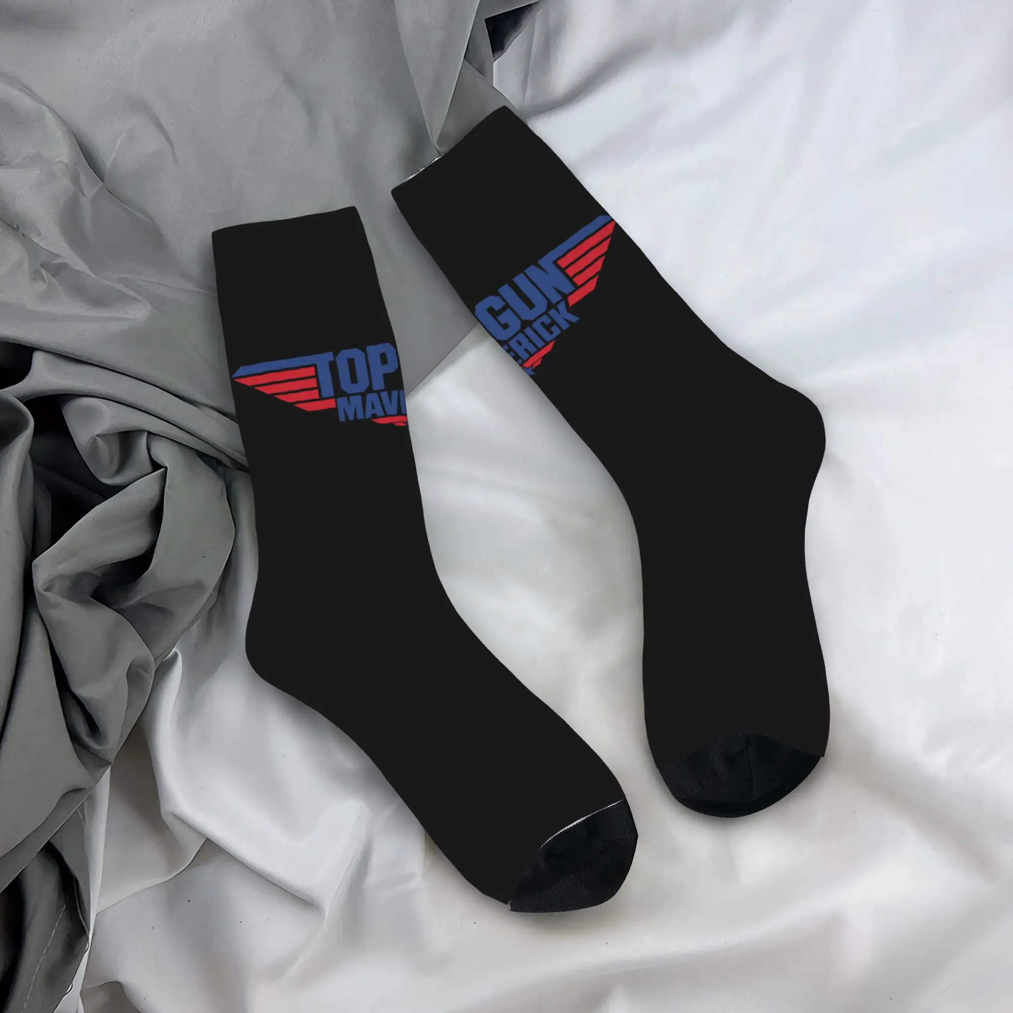 

Custom Top Gun Maverick Dress Socks for Men Women Warm Fashion Tom Cruise Film Crew Socks