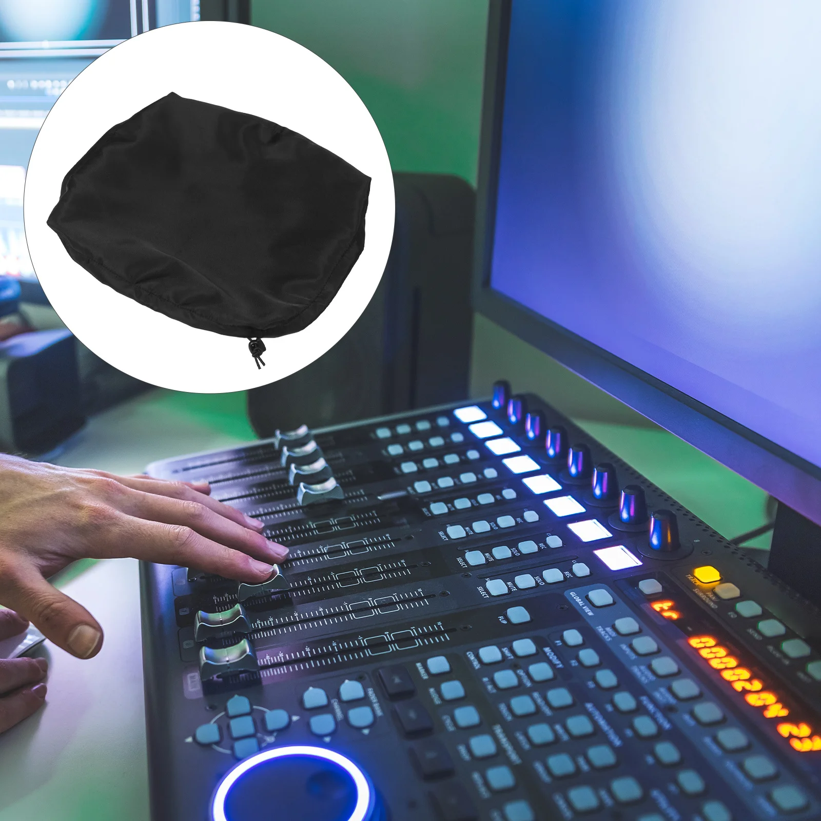 

Protective Waterproof Console Cover Recording Mixer Music Equipment Sleeve Reusable Audio