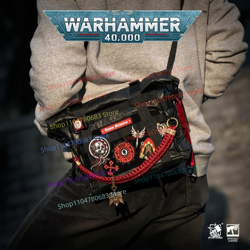 Starforged Official Licensed Warhammer 40K Astartes Tactical Sling Bag, Portable Crossbody Shoulder Bag, Ornament, Holiday Gift
