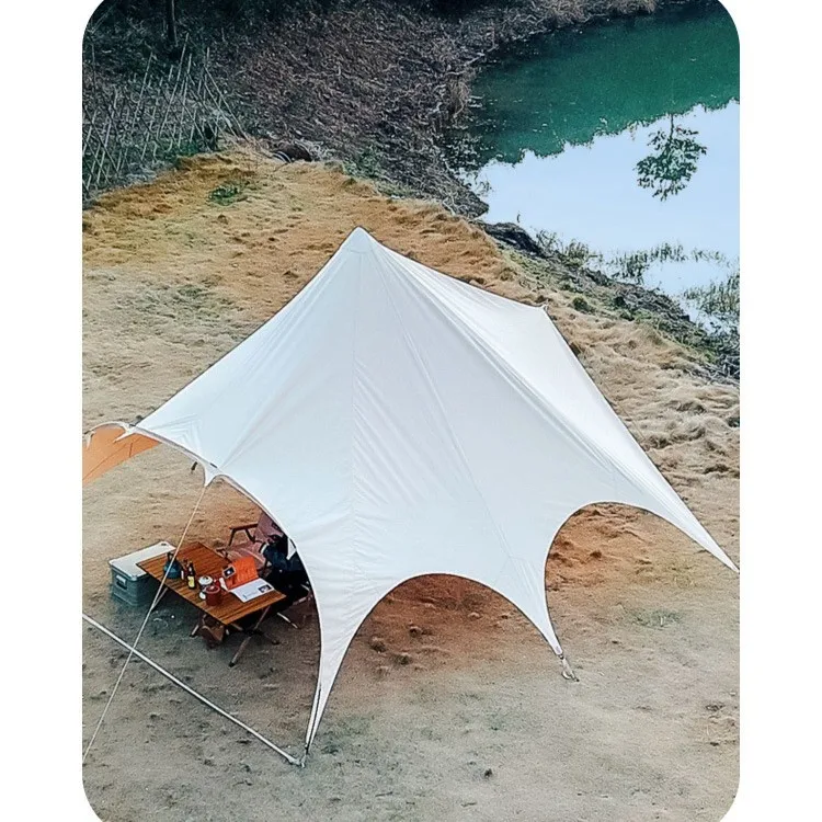Butterfly Canopy Thickened Oxford Cloth Camping Field Manufacturers Spot Wholesale Sunscreen Rainproof 2000-3000mm Waterproof