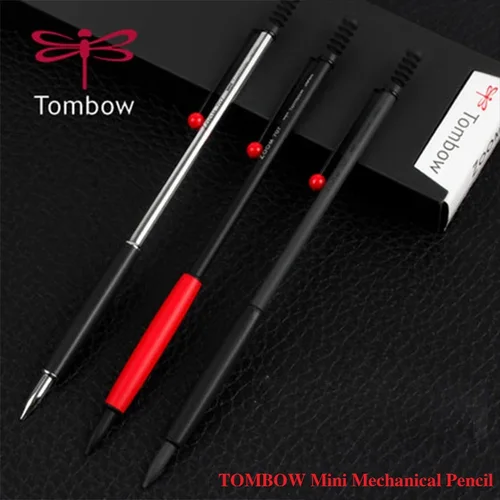 Japón TOMBOW 707 lápiz mecánico exquisito delgado Mini varilla de bolígrafo de Metal de 0,5 MM con papelería de escritura estable de gravedad central baja