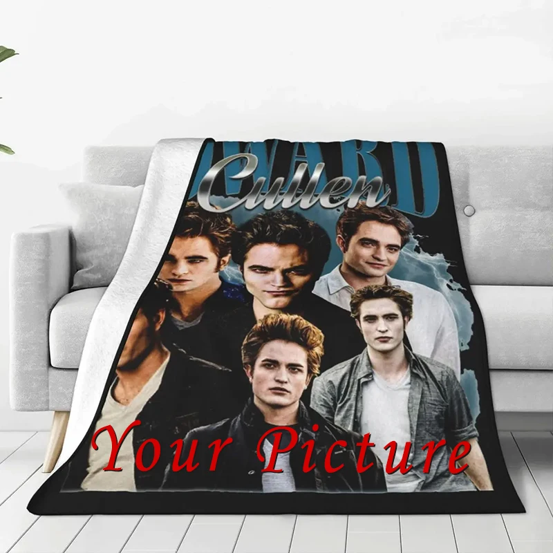 Your Picture Blanket Cover Coral Fleece Plush Customized DIY Print on Demand Dropshipping Warm Throw Blanket for Bedspread