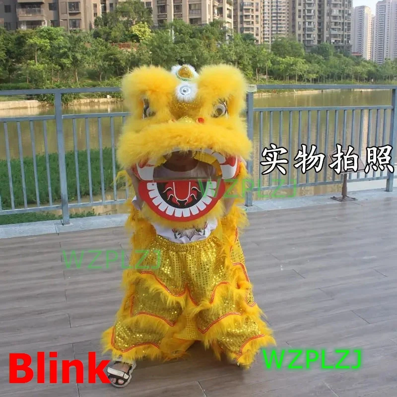 Blink Royal 12inch Cartoon Lion Dance Mascot Costume 2-5 Age kid Children  Christmas Game Carnival Party Activities Festival