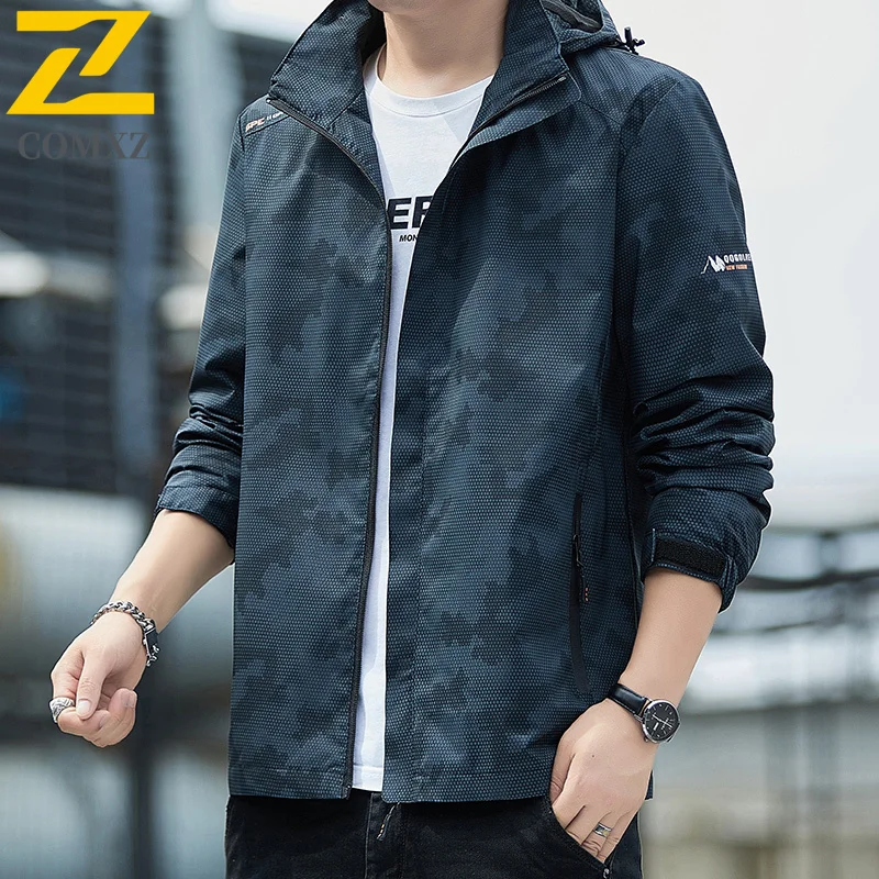 

Camouflage Men's Charge Jacket 2025 New Windproof Waterproof Breathable Hooded Jacket Outdoor Camping Hiking Stormtrooper Jacket