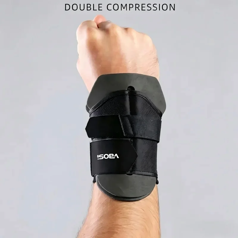 VBOSI Double Compression Wrist Support Brace, Adjustable Wrist Guard for Men Women, Wrist Splint for Carpal Tunnel, Pain Relief,